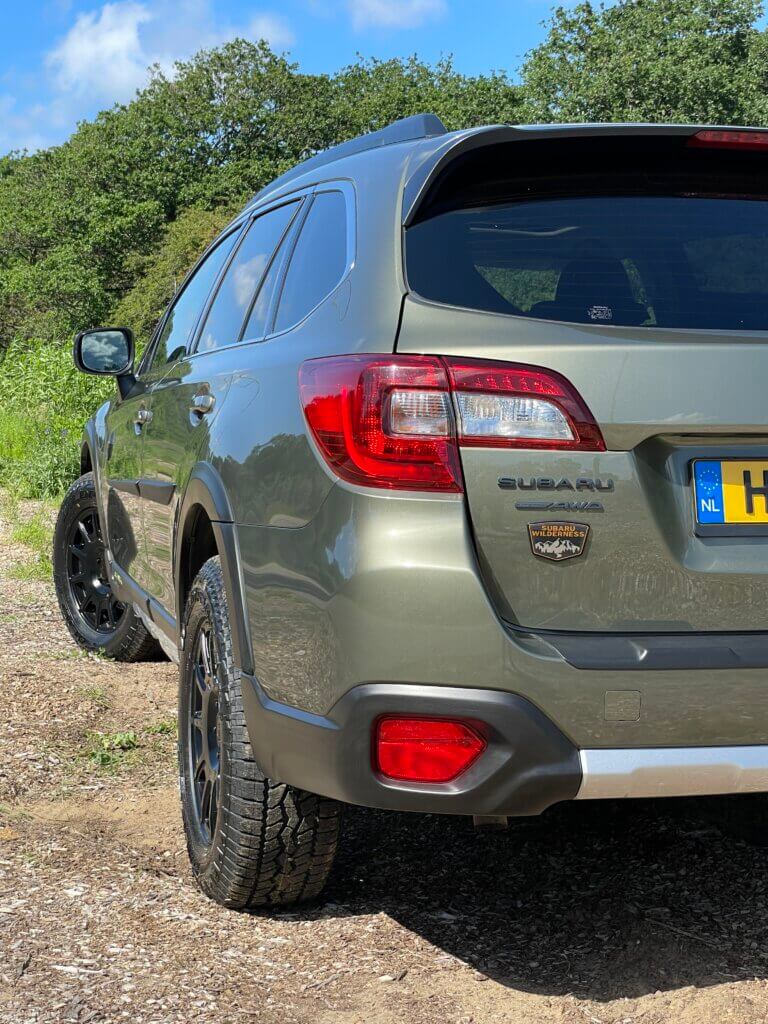 Subaru Outback advance X, voorzien van readylift liftkit bij niestcar Heemskerk. Adventure in Nederland. Subaru Wilderness