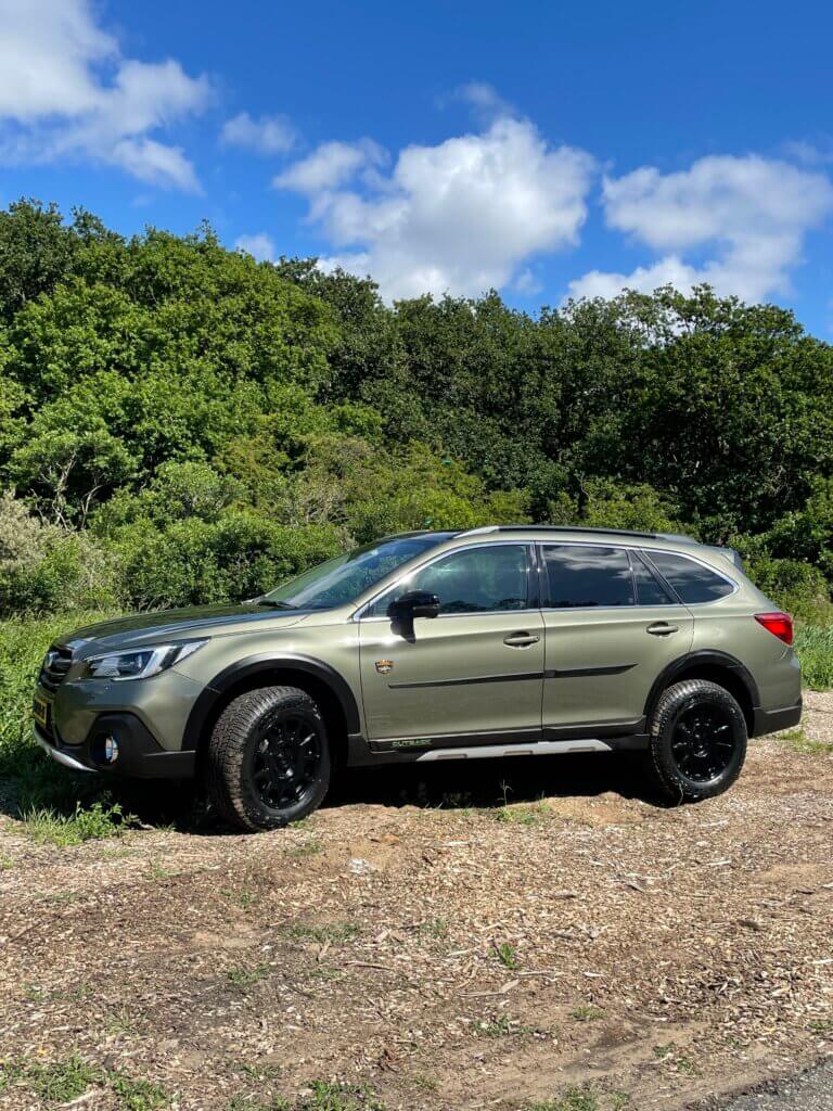 Subaru Outback advance X, voorzien van readylift liftkit bij niestcar Heemskerk. Adventure in Nederland. Subaru Wilderness