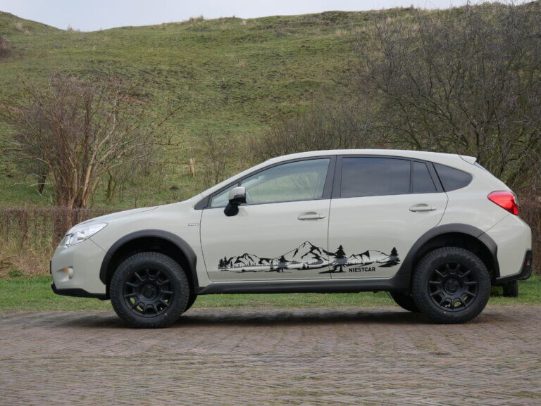 subaru xv desert khaki liftkit niestcar heemskerk custom made adventure